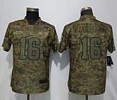Women Nike Rams 16 Jared Goff Camo Salute To Service Limited Jersey,baseball caps,new era cap wholesale,wholesale hats
